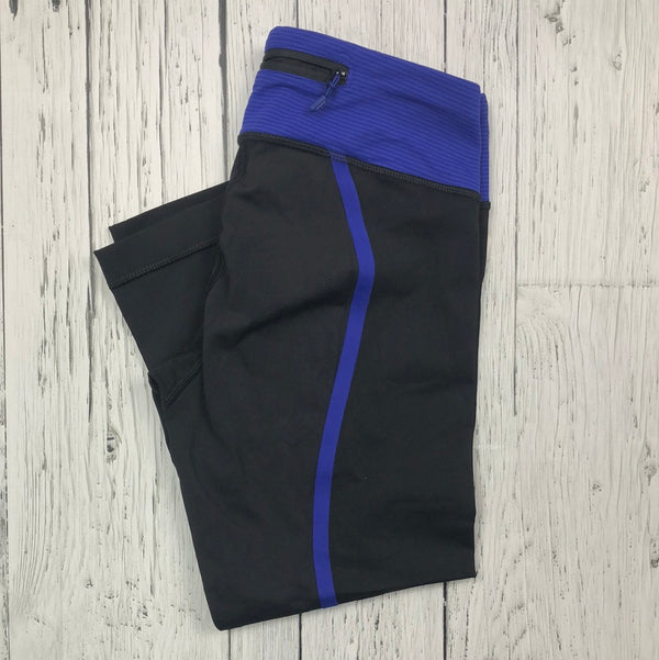 lululemon black blue leggings - Hers 6