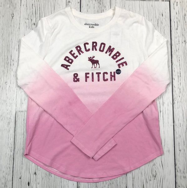 Abercrombie & Finch pink white long sleeve - Girl 11-12