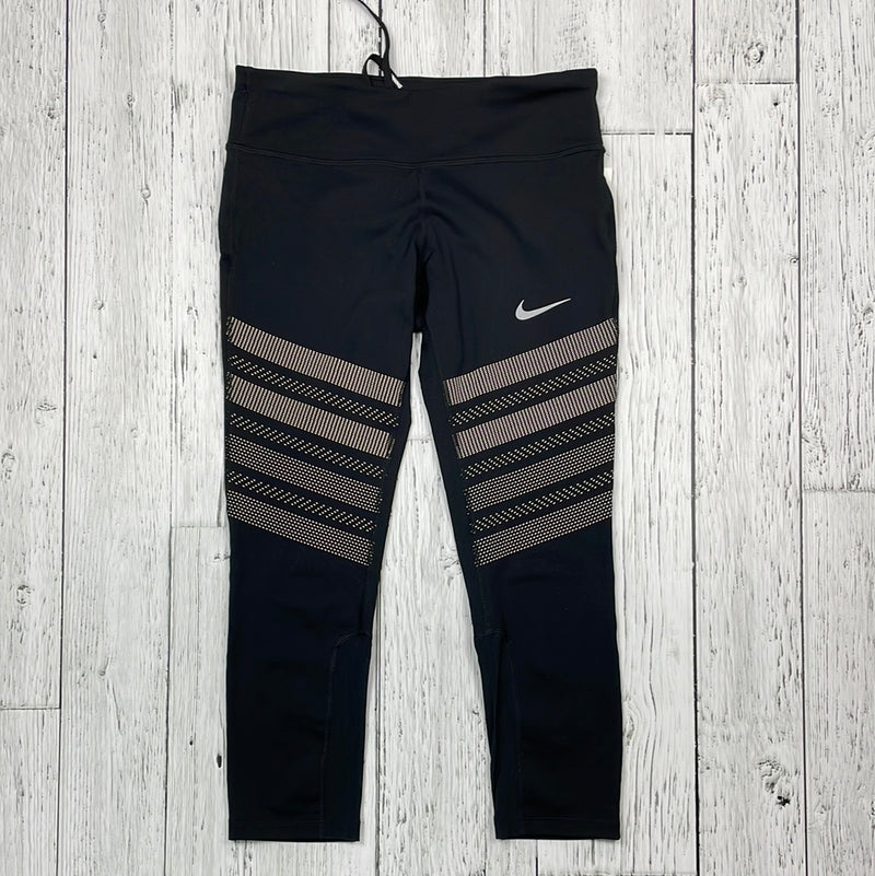 Nike black/tan leggings - Hers S