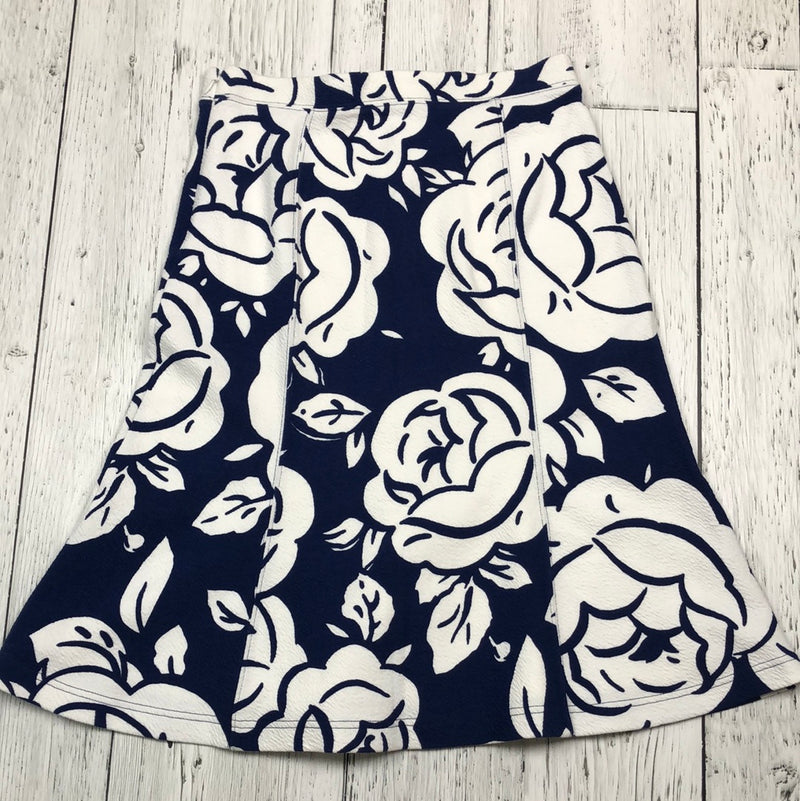 Maeve blue/white patterned skirt - Hers S